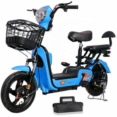 China 48V Steel Two Wheeled 350W Storage Battery OEM Electric Bicycle for sale