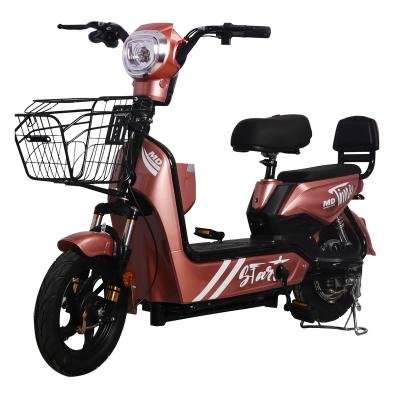 China 2 Seat Carbon Steel Motorcycle Brushless Electric Scooter Electric Adult Bicycle With Pedals for sale