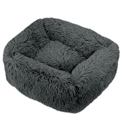 China Type Square Winter Plush Pet Nest Teddy Cat Nest Dog Nest Cushion Pet Cat Bed Dog Bed Pet Cloth Products for sale