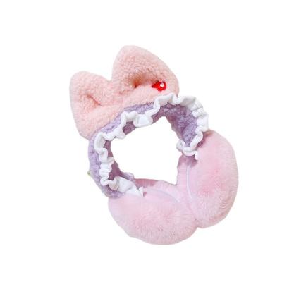 China New Korean female parent-child ear warm winter princess fugitive earmuffs for sale