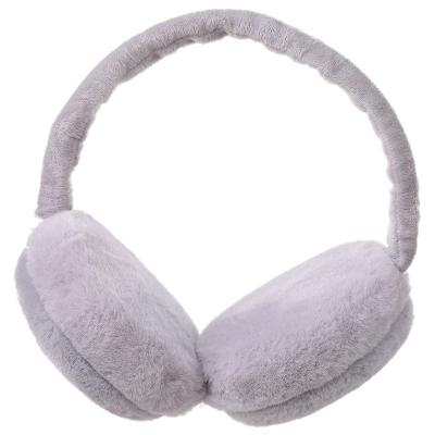 China Portable Foldable Cold Earmuffs Wind Proof And Antifreeze Winter Hearing Protection Ladies Lovely Simple And Portable Warm Plush Solid Color for sale