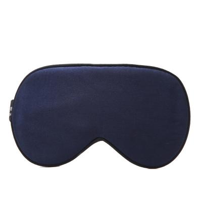 China Fashion Silk Eye Mask Logo Custom Double Sided Solid Color Printing Silkworm Sleeping Eye Mask Silk Shading for sale