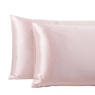 China Single Style Double Sided Solid Color Real Silk Bedding Pillowcase Mulberry Silk Satin Beauty Zipper Pillow Core Cover Silk Pillow Case for sale