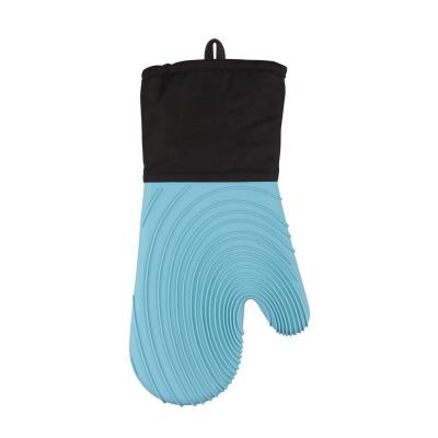 China Heat Insulation Microwave Oven Silica Gel High Temperature Resistant Kitchen Cotton Anti Slip Thickened Waterproof Oven Gloves Anti Scalding Gloves for sale