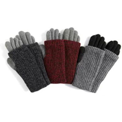 China New Winter Creative Style Pure Wool Touch Screen Gloves For Men And Women Couples Warm Knitted Gloves for sale