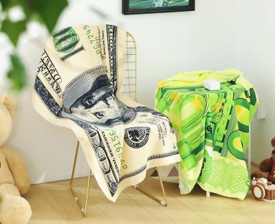 China Euro DOLLAR Custom Quick Beach Towel Water Absorption Beach Shawl Bathrobe 70*140 Square Dustproof Beach Towel Safe Hot Selling Kids for sale