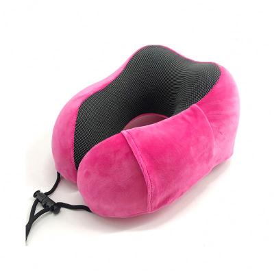 China Best Quality Anti-Static Custom Airplane Support Memory Foam Travel Neck Pillow for sale