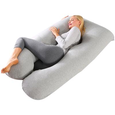 China 2022 New Style Anti-Pulling Cotton U-Shape Pregnancy Pillow For Sleeping for sale