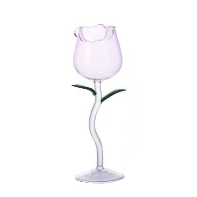 China No factory direct supply mounted shape glass goblet gift creative customization for sale