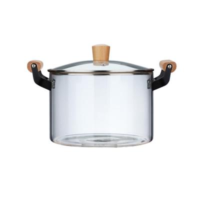 China Sustainable Natural Gas Glass Electric Ceramic Stove Pot Kitchen Cookware Heat Resistant Safe Safe Available for sale