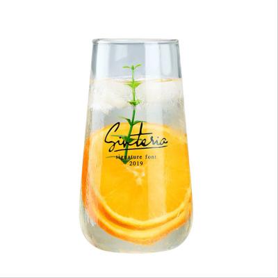 China Food Grade OEM ODM 450ml 500ml High Borosilicate Glass Safe Cold Drink Mug for sale