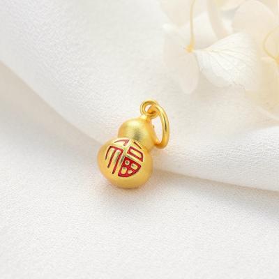 China Other Vietnam Alluvial Gold Plated Women Jewelry DIY Accessories Bottle Gourd Pearl Necklace Kids Pendant Bracelet Men for sale