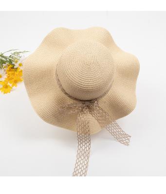 China Wholesale 2021 summer sun visor beach hat lady hat wide brim straw hats dobby new for sale