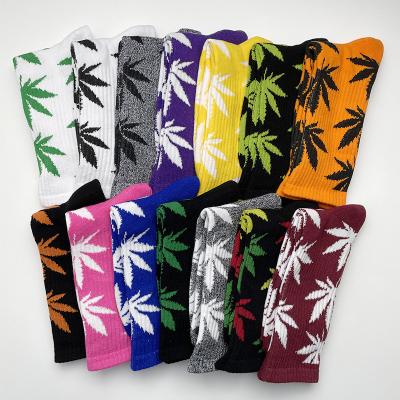 China 2022 New Cotton Weed Socks Men Women Anti-Slip Unisex Happy Hip Hop Socks for sale