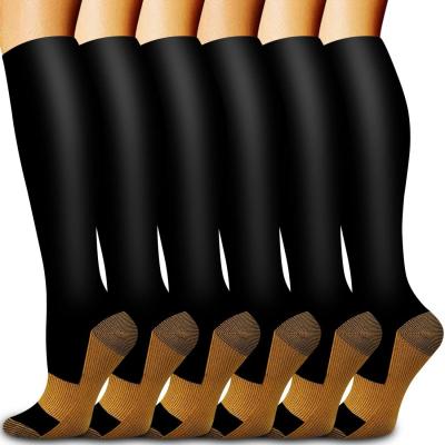 China Wholesale Breathability 20-30mmHg Pure Color QUICK DRY Unisex Knee High Compression Socks for sale