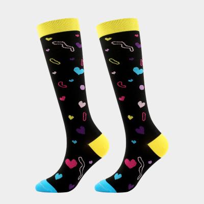 China Factory wholesale cheap unisex fancy QUICK DRY colorful jacquard eager socks high sports football cycling compression for nurses for sale