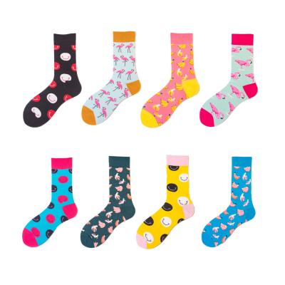 China 2021 Women's unisex sports stockings 2021 women's sports colorful thick men's cotton socks retro breathable socks for sale