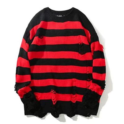 China Custom Anti-wrinkle OEM ODM Fall and Winter Couple Knitted Bottoming Hole Men's Clothing Wholesale Men's Sweater for sale