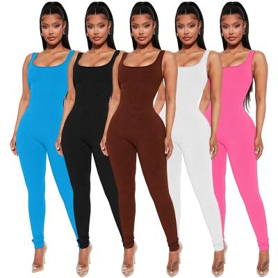 China New Hot Sale QUICK DRY Women's Spring Yarn Overalls Square Collar Sports Invest Tight Hip Lift Overalls Wholesale Training Pants for sale