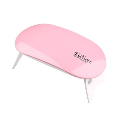 China Easy Carry Custom Mini UV Nail Dryer LED Lamp For Nail Polish Gel 6W Varnish Curing Hard Gel Manicure Nail Salon Professional Manicura Tool for sale