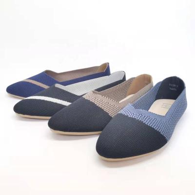 China Good quality fashion trend ballet flight knit shoes summer flat sports shoes wholesale PVC injection women fitness yoga dance shoes for ladies for sale