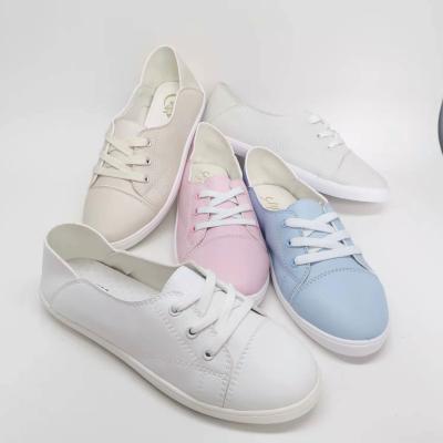 China Fashion Trend Designer Ladies Casual Shoes Custom PU Slip On Breathable Sneakers Flat Shoes For Women for sale