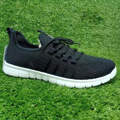 China Light Weight Lace Shoes Slip On Comfortable Walking Sports Shoes PVC Injection Low Price Factory Sneakers for sale