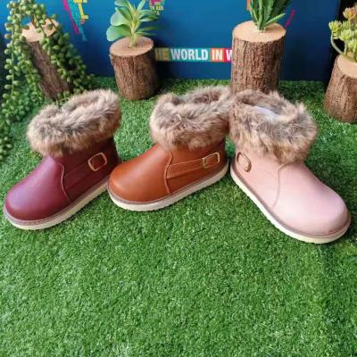 China Hot Selling Good Quality Children's Boots Fashion Trend Soft Warm Winter PVC Ankle Boots For Kids for sale