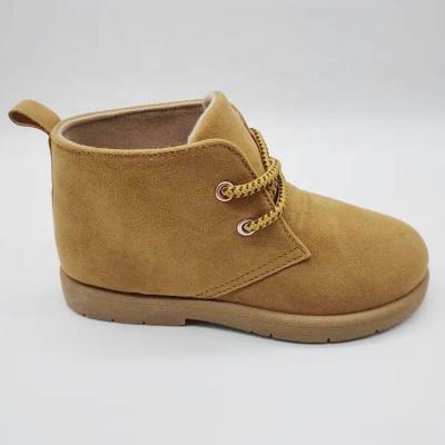 China Winter fashion trend low price PVC injection children's classic Snyth suede ankle boots custom shoes for children for sale