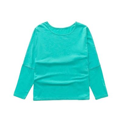 China WT005-Women Sustainable Organic Cotton Batwing Long Sleeve T-Shirt Top for sale