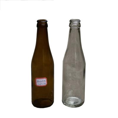 China Factory Direct Supply Recyclable Eco-friendly High Quality 330ml Juice Bottle Brown Glass Beer Bottle for sale