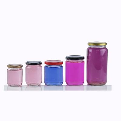 China Hot-selling High Quality Honey Canned Airtight Seal Honey Storage Bottle Glass Modern Pickle Jar Customizable Jar For Honey Canned Pickles for sale