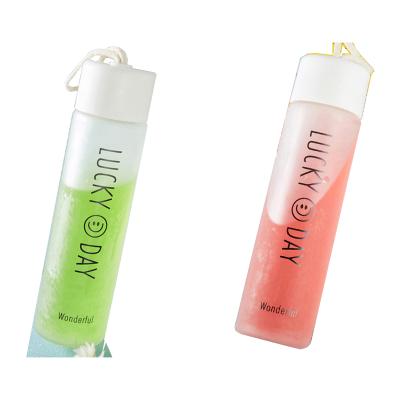 China Factory Direct Sale Eco-Friendly Recyclable High Quality Cylindrical Glass Bottle With Hemp Rope Lid And Printable Template for sale