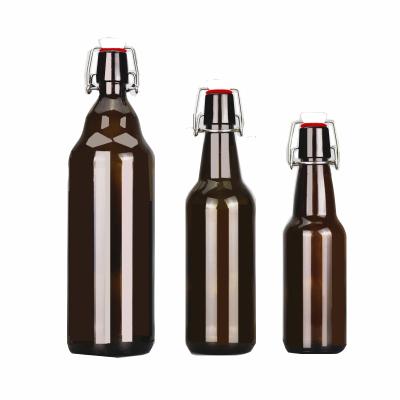 China Beer factory wholesale professional jar popular beer bottle shaped glass for beer, wine, enzyme for sale