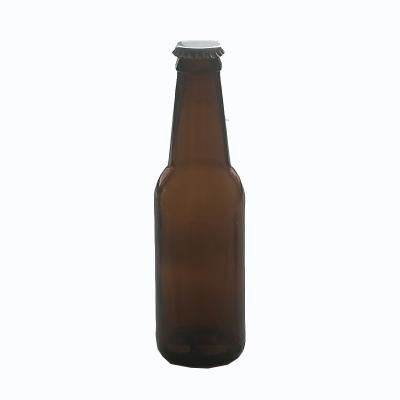 China Eco-friendly Recyclable Classic Design Brown Beer Bottle Glass Wine Bottle Can Be Customized Design Factory Direct Sales for sale