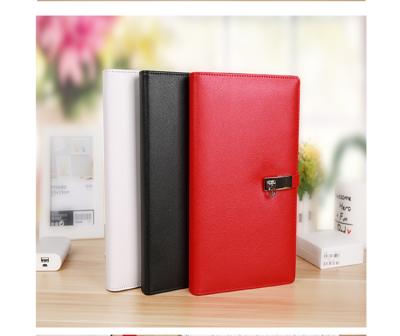 China 10000mah Power Bank Dairy Spiral Notebook With USB Flash Drive for sale