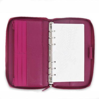 China Convenient Personal Ring Binder Zipper Ring Binder Organizer Cover with Pen Holder A5 for sale