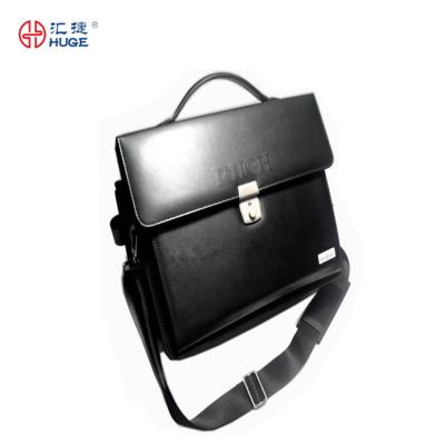 China Shoulder& portable men's pu leather briefcase with handle for sale