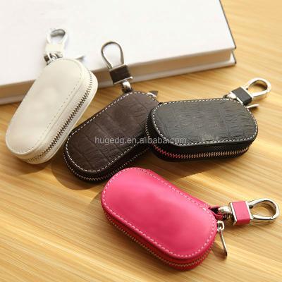 China Gift Holder Genuine Leather Smart Key Wallet For Car for sale