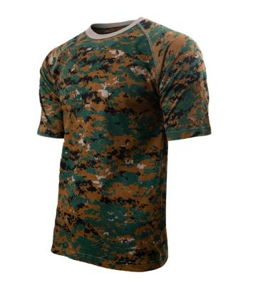 China 100%cotton anti-shrink knitted camouflage t-shirt for sale