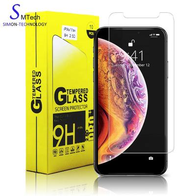 China Wholesale Anti-bubble New Products Mobile Phones Tempered Glass Screen Protector For Iphone X for sale