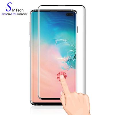 China Anti-scratch with Fingerprint Senor Function 3D Screen Glass Protector for Samsung Galaxy S10 S10 plus S10E for sale