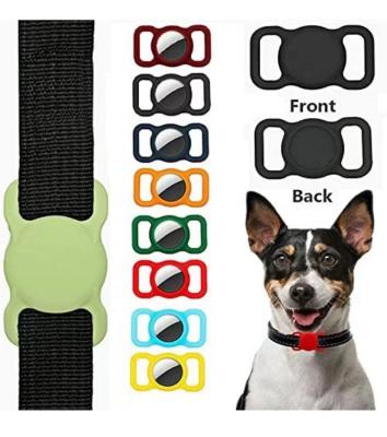 China Candy Shockproof Soft Silicone Case For AirTag Cover Device For Pet Airtag Cover for sale