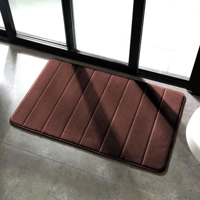 China Shaggy Eco-Friendly Fast Drying Factory Price Sustainable Custom Modern Memory Foam Bath Mat for sale