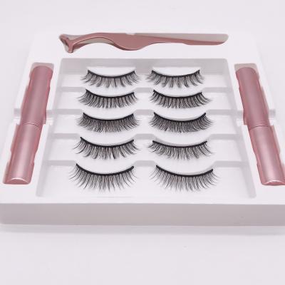 China Full 5 Pairs Mixed Magnetic False Eyelashes Set for sale