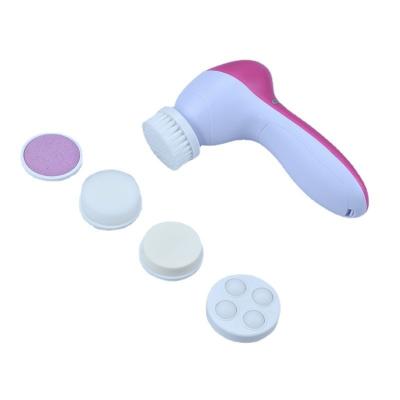 China For commercial & Home Use Facial Cleansing Brush With Silicone Massage For Deep Cleansing 5 In 1 Electric Face Brush for sale