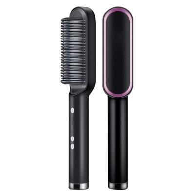 China Professional Ceramic Hair Straightener Tourmaline Household Hair Curler Sweep Hair Comb Straighteners for sale