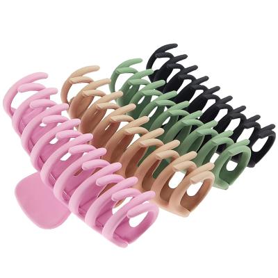 China Fashion 4 Inch Large Non-Slip Claw Clips Big Hair Clips For Big Thick Hair Long Colorful Claw Clips For Women And Girls for sale