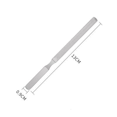 China Nail Care Stainless Steel Nail Folder 4 Sides Nail Folder Metal Buffer Toenail Toenail Manicure Folder for Salon and Home for sale