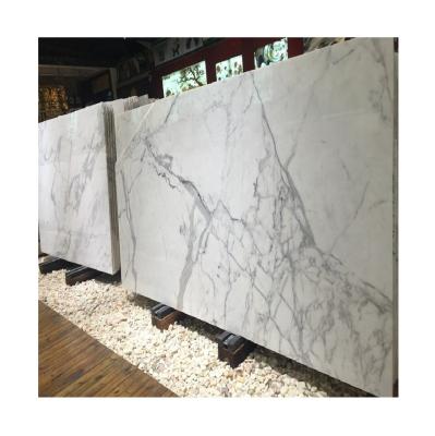 China Best Selling Modern White Marble Products Fishmouth Slab Standard Sizes for sale